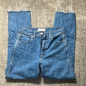 SLVRLAKE Hero Slim Straight Denim Jeans in Pacific